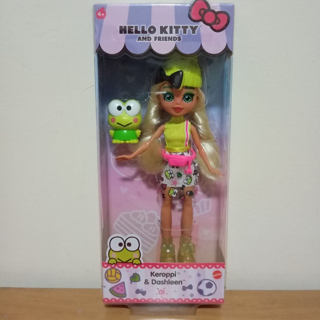 Sanrio Hello Kitty and Friends Keroppi and Dashleen Frog Doll Berbi Boneka Original Mattel