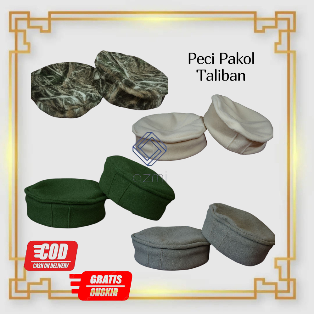 Peci Pakol / Peci Pakol Taliban / Peci Pakol Afganistan / Kopiah Pakol