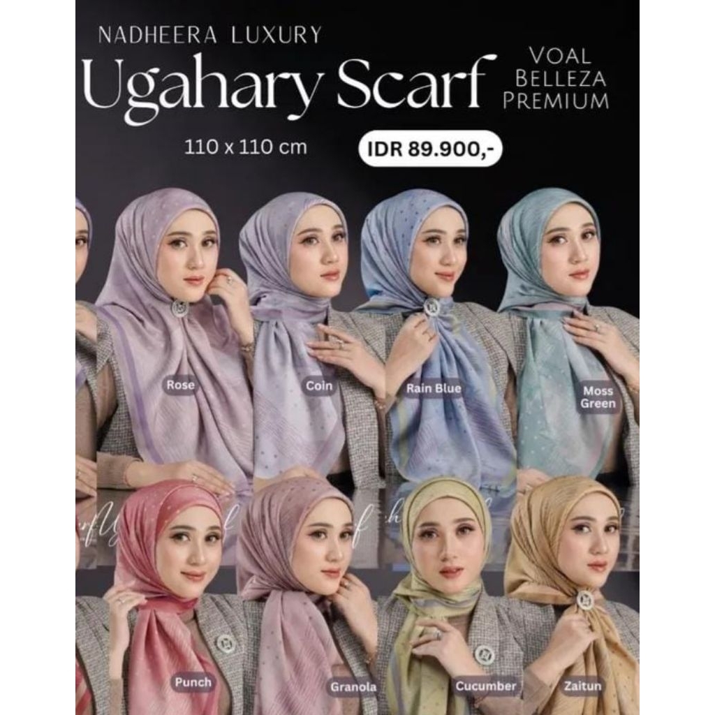 kerudung segiempat nadheera luxury voal premium