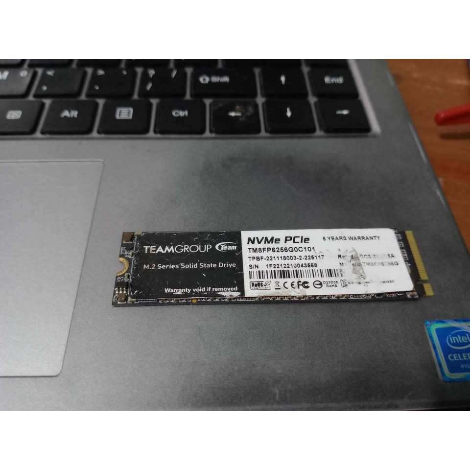ssd nvme 256gb merk Teamgroup kondisi masih bagus 98%