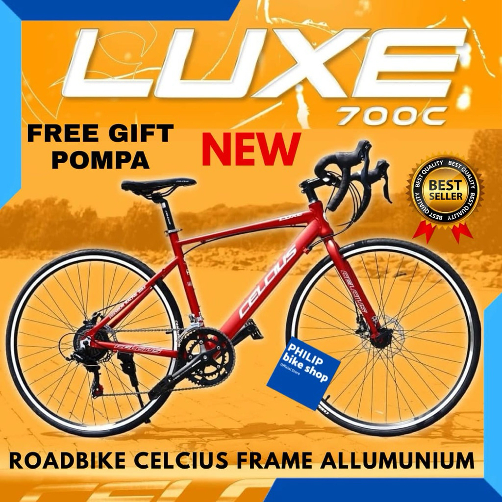 Sepeda Roadbike Balap 700c CELCIUS LUXE FRAME ALLOY New
