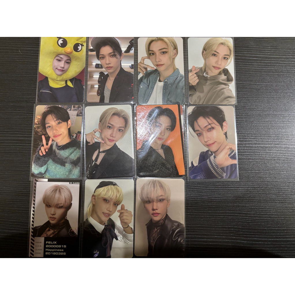 PC Photocard Felix Stray Kids Skz Maxident JYPSHOP Bbokari LD SWKR Nacific Neasy Oddinary