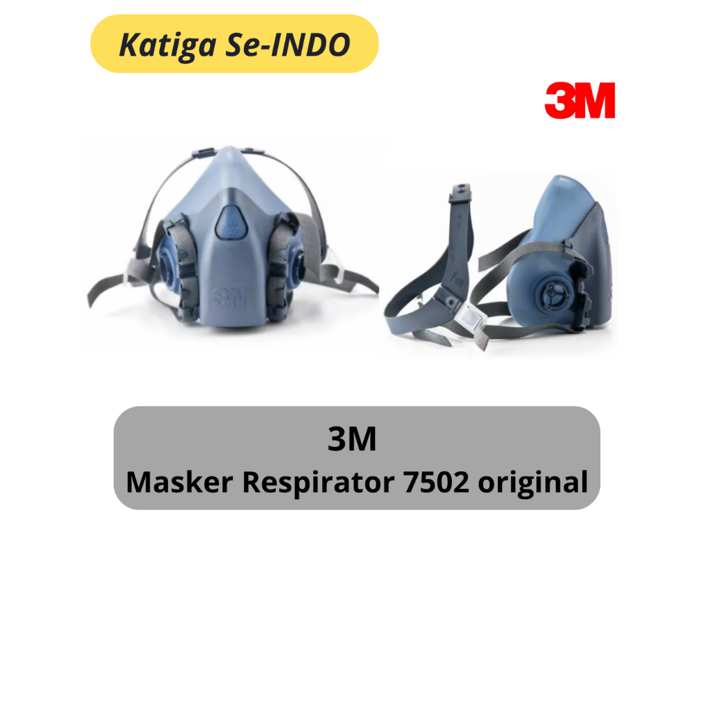 3M Masker Type 7502  Respirator Original