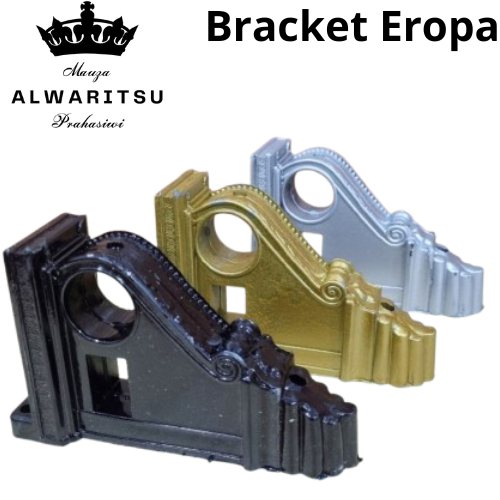 1 PC Bracket Batang Gorden MODEL EROPA Accecories Batang Gorden Varian Warna - Penyangga Batang gord