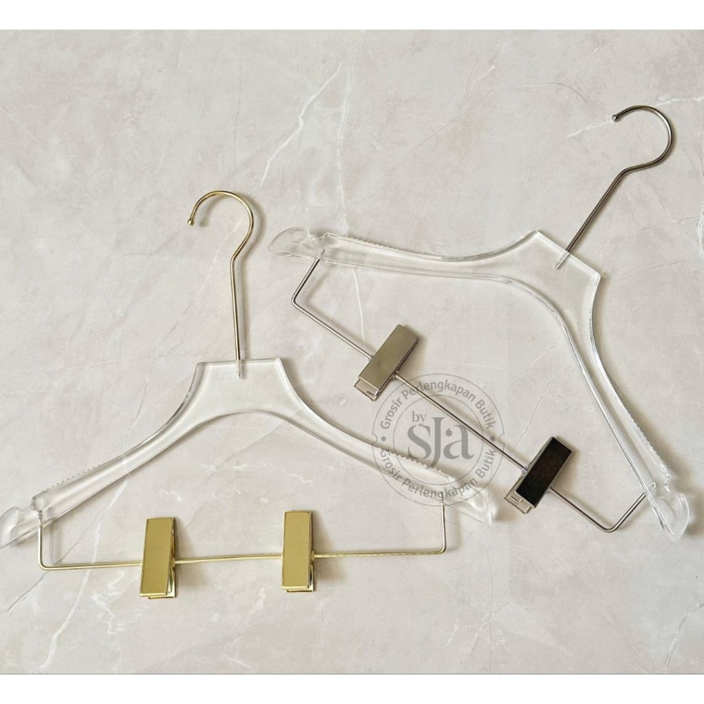 Hanger Jepit / Hanger Celana / Hanger Baju / Hanger Setelan / Hanger Akrilik / Hanger Bening / Hange