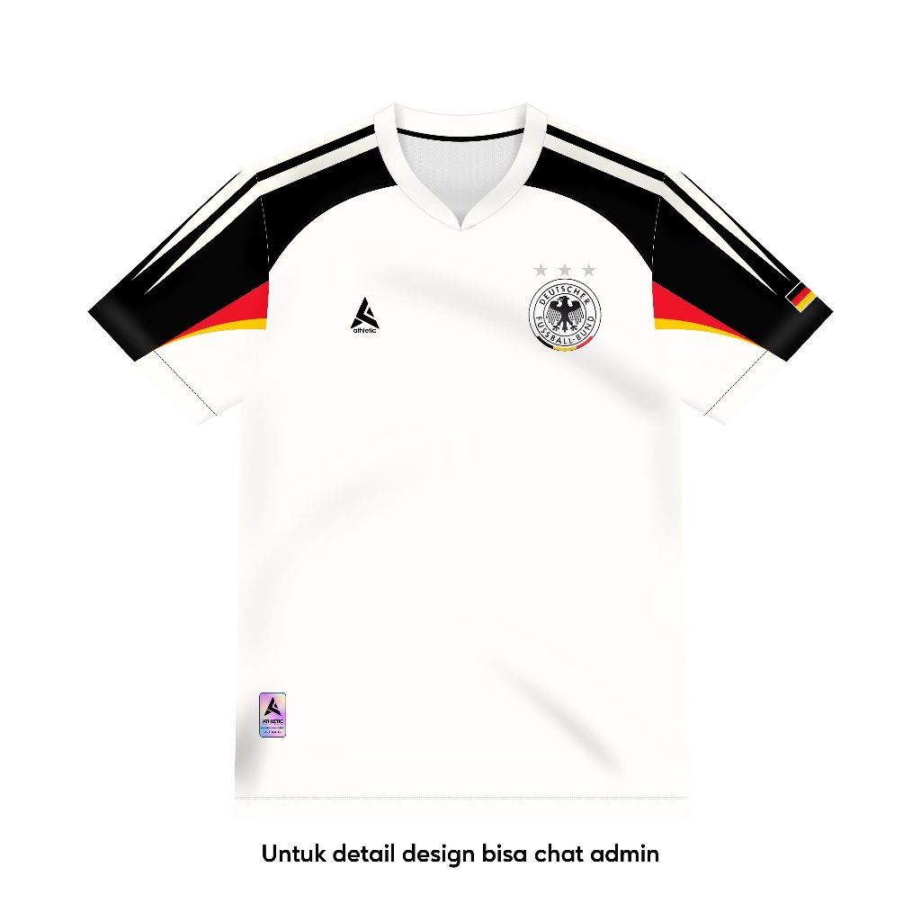 ATHLETIC SPORTWEAR - Jersey Bola Fantasy Jerman 2004-2006 Fullprinting Casual - Atasan