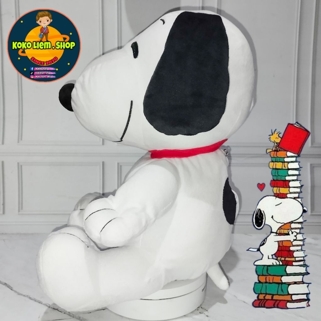 Boneka Vintage Figure SNOOPY CLASSIC BESAR XL 40cm (ORIGINAL PEANUTS NEW TAG) KOLPRI (PL)