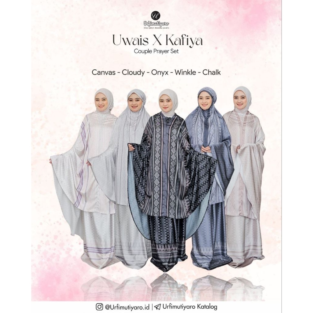 [READY] Mukena 2in1 Dewasa Setelan Atasan Bawahan Kafiya Prayer Set by Urfimutiyaro