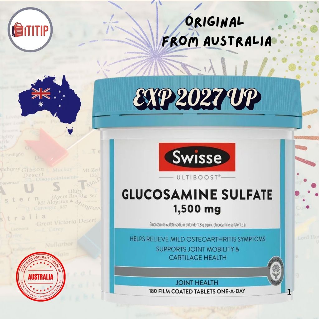 Swisse Glucosamine Sulfate 1500mg  - 180 Tablets