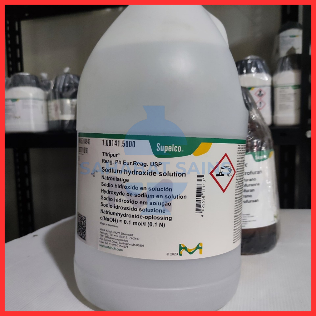 SODIUM HYDROXIDE SOLUTION 0.1 MOL / 1.09141.1000 / 109141 / LARUTAN NaOH ORIGINAL