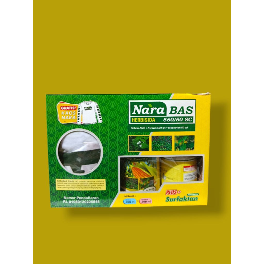 Herbisida NARABAS selektif jagung 550/50 SC (GRATIS KAOS NARA)