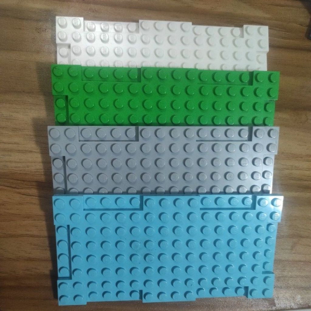 Lego brick Modified 8x16x2/3 with 1x4 Indentations Part 2629 Original