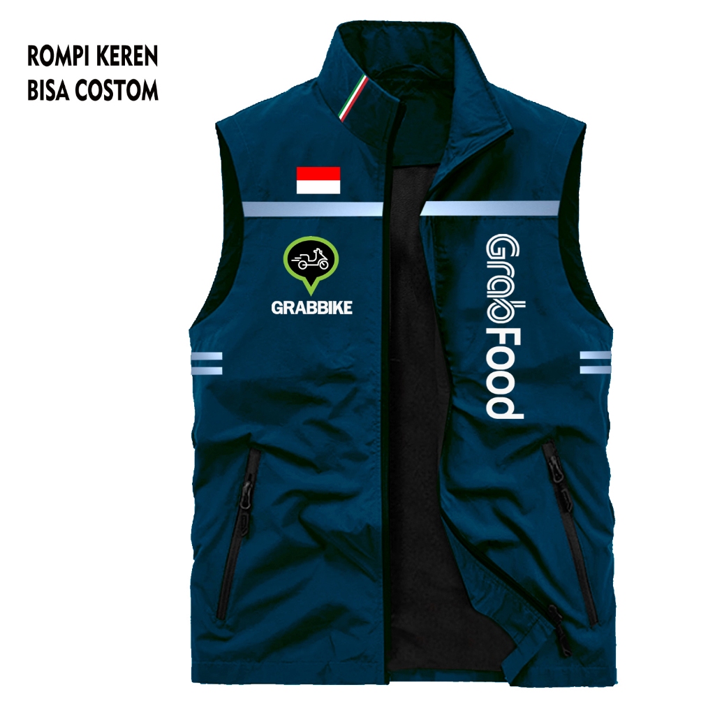 Jaket Grab Original | Rompi Vest Grab Original | Rompi Ojol Grab