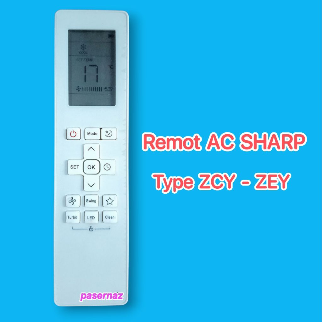 AC SHARP | Remot AC SHARP | AC Sharp Type ZCY | AC Sharp Type ZEY | Remot AC | Remote AC