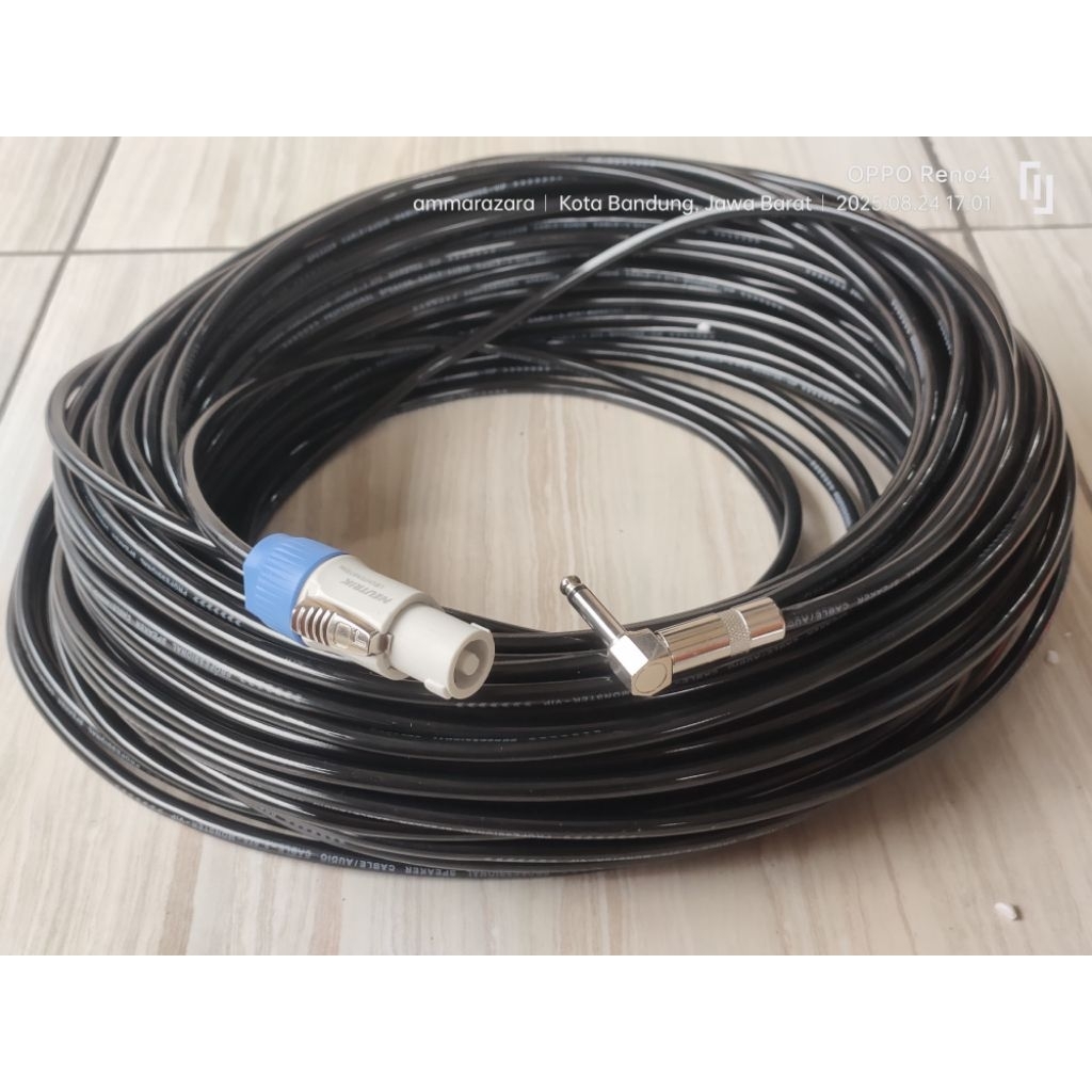 Kabel Speaker Power Mixer Jack Akai Ke Jack NEUTRIK Orange