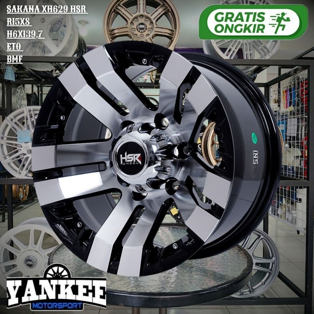Velg Mobil Ring 15 HSR Sakana Untuk Blazer, Terrano, Everest, Ranger - Pelek Offroad R15