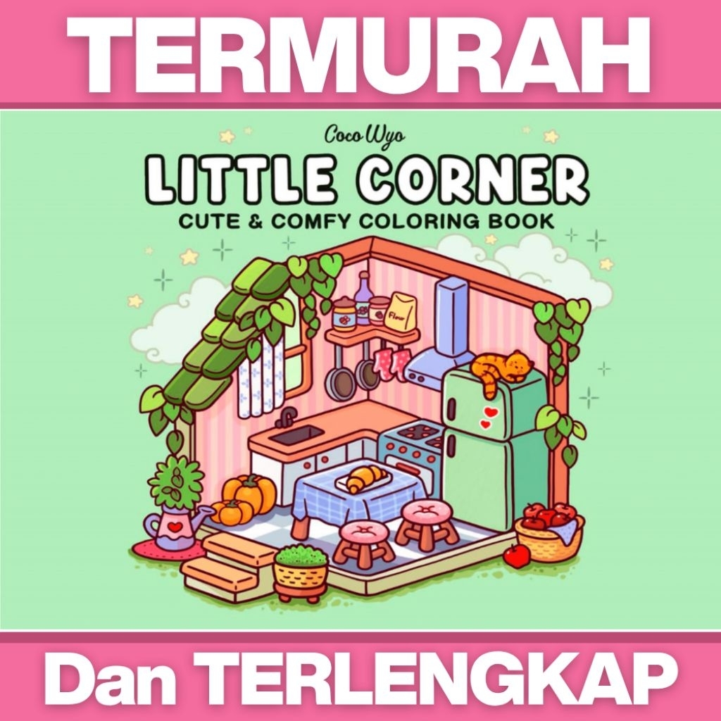 Little Corner Coco Wyo Coloring Book untuk Anak dan Dewasa