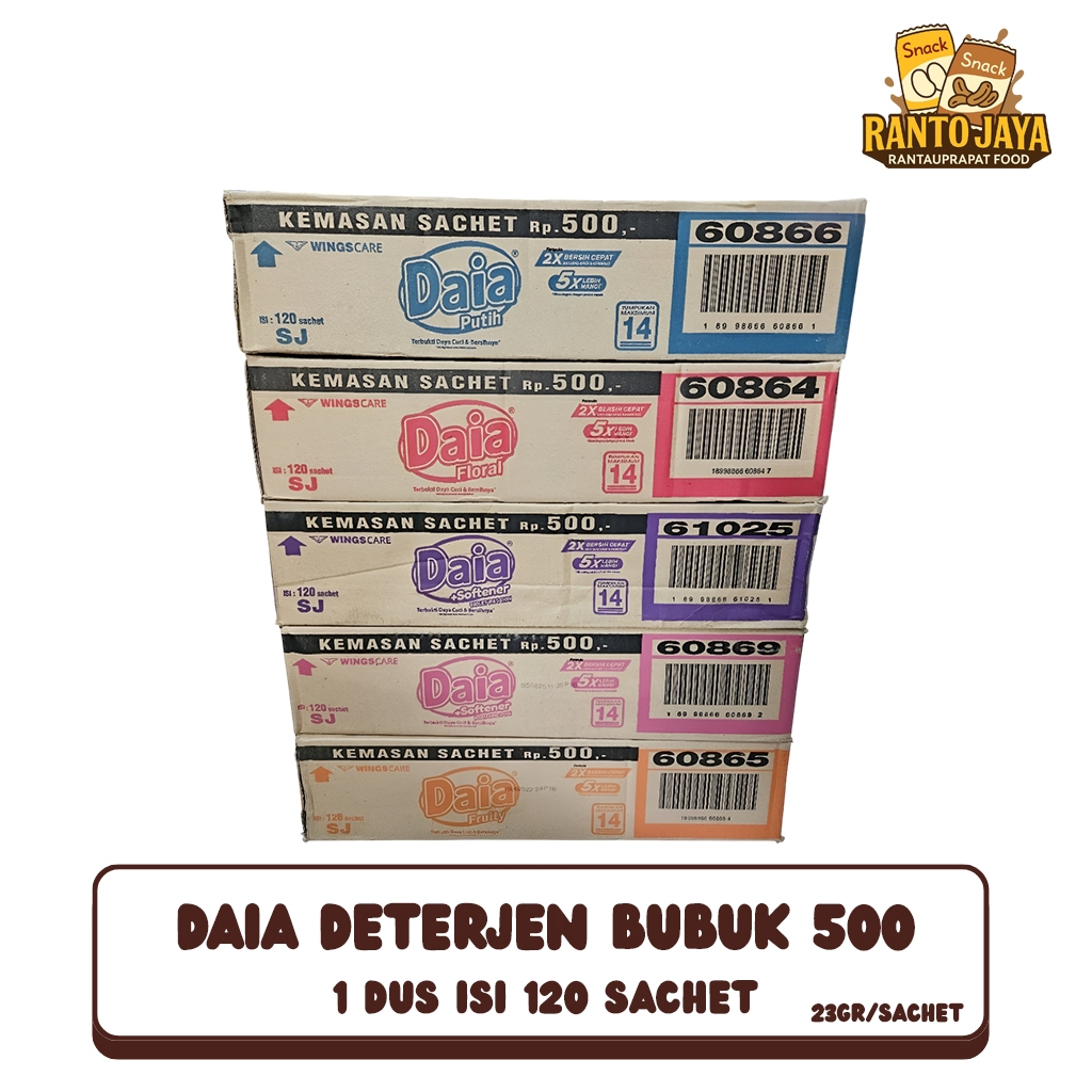1 Dus Daia 500an isi 120 Sachet KHUSUS SUMUT