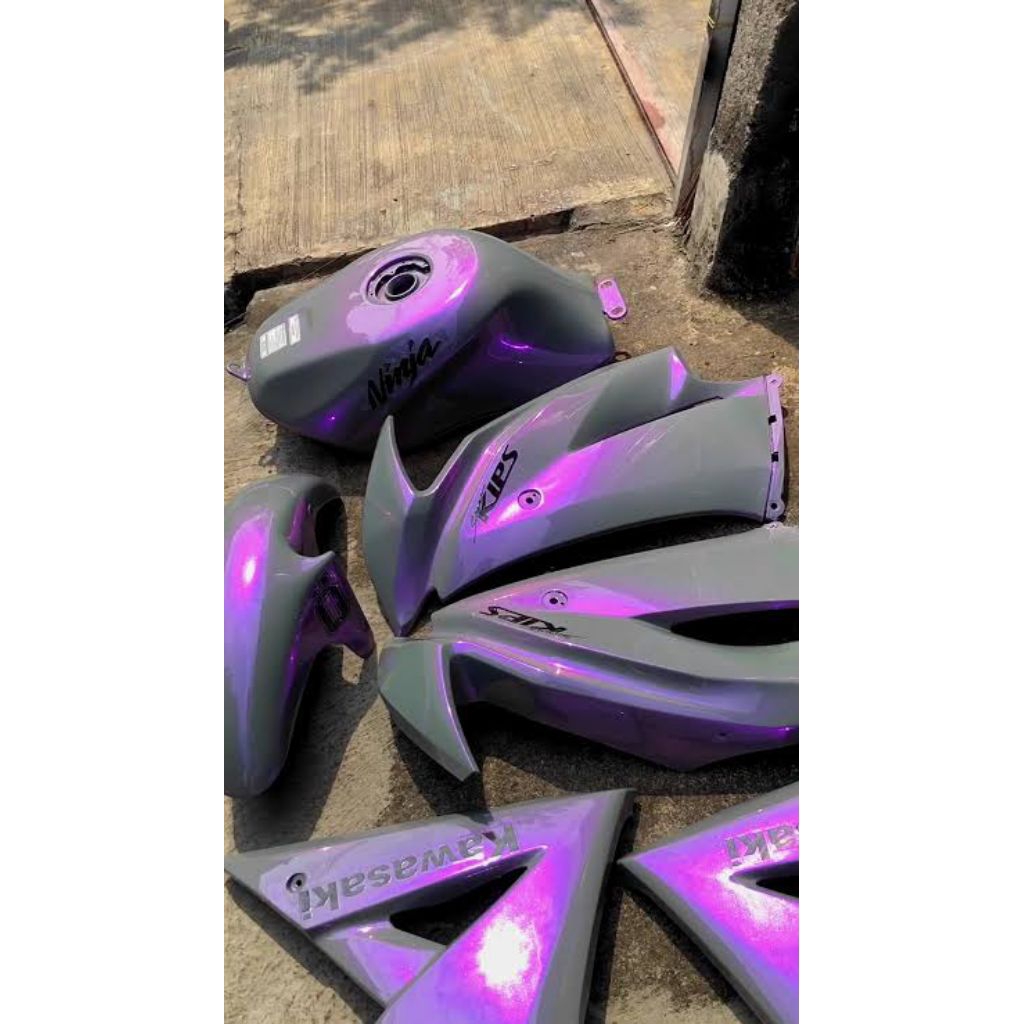 Cat PU Nardo Grey Efek Ungu 250ml cat motor bukan NC Duco