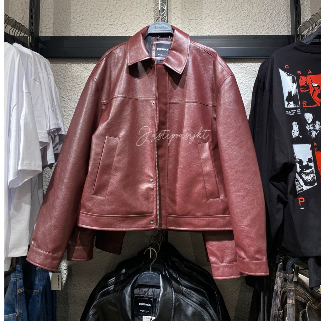 Jastip Bershka Jacket Kulit Men