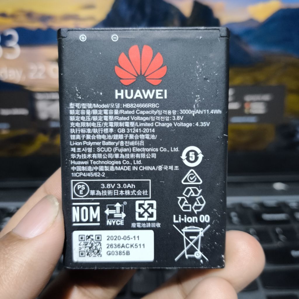 Baterai Modem Huawei E5577 Max 3000mAh Original Copotan Baterai Mifi Huawei E5577 MAX 3000mAh Origin