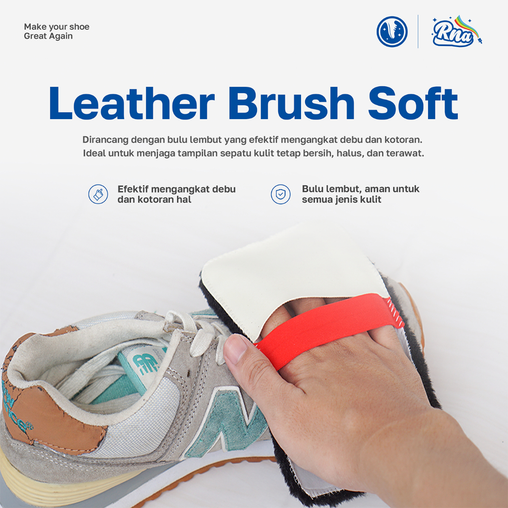 Rnasoap - Sikat Semir Sepatu Kulit / Tas kulit / Halus Lembut Wool Suede 1pcs