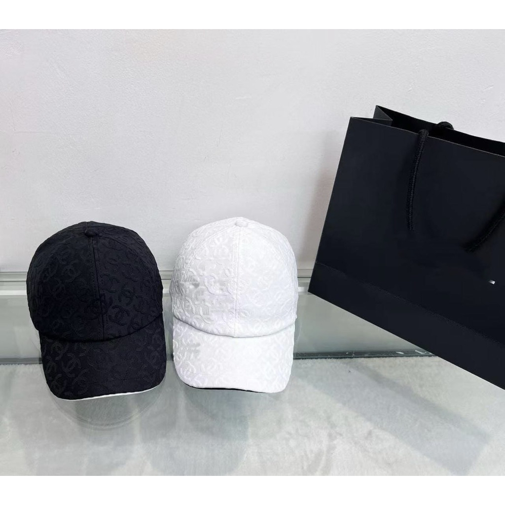 Topi unisex full embos Black white / Topi Couple cewek cowok VIp