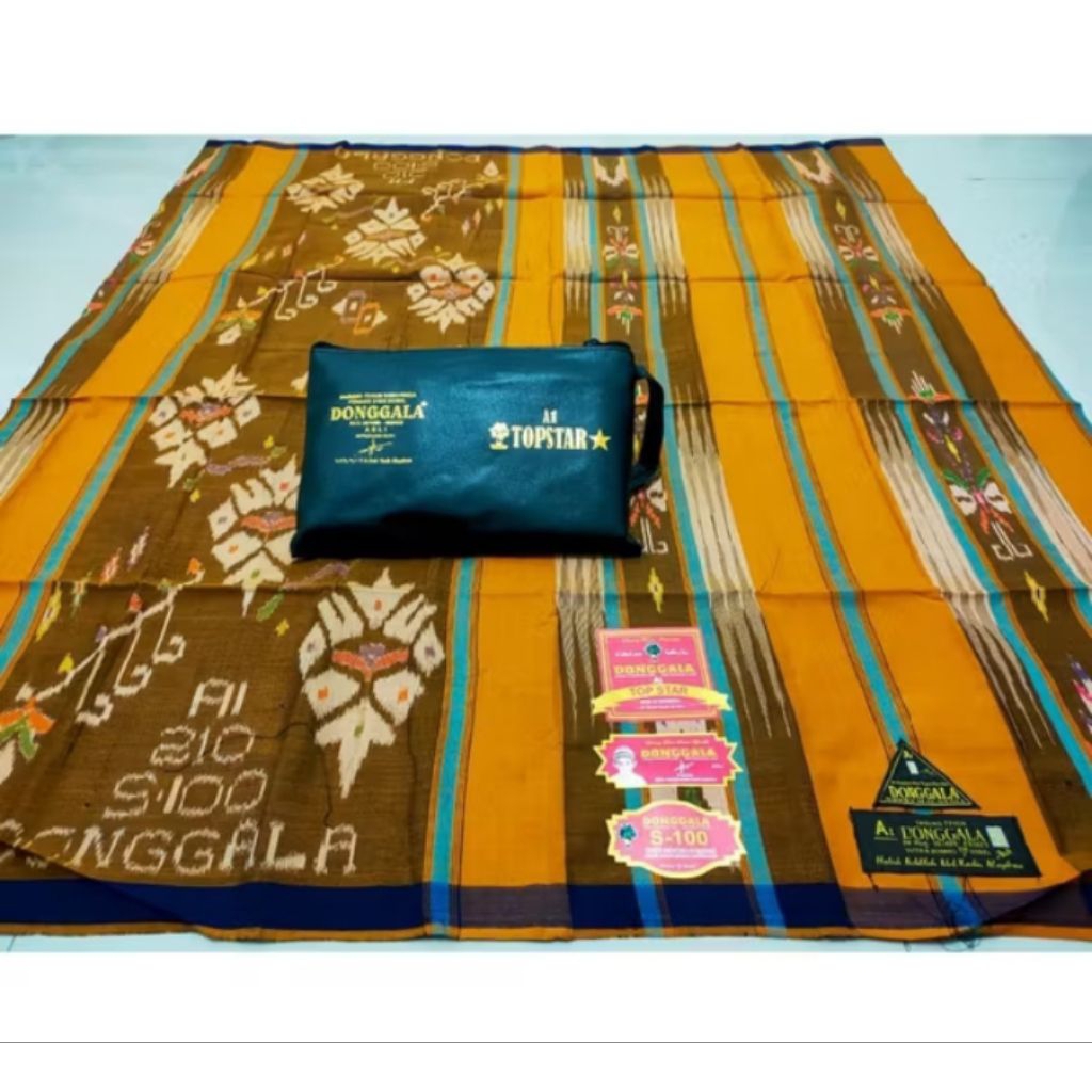 sarung tenun dewasa Donggala sutra s100motif songket
