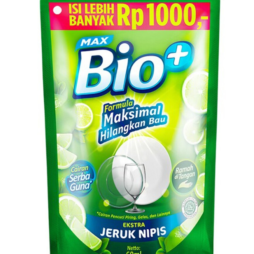 Max Bio+ Sabun Cuci Piring / Sabun Cuci Piring BIO+ 50 ml / Bio plus sabun cuci piring 50 ml