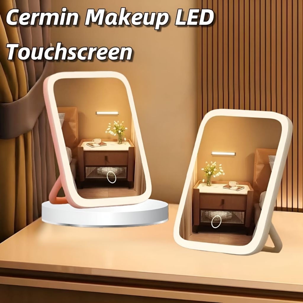 Mirror LED Light With Touchscreen | Kaca Rechargeable •ICM•