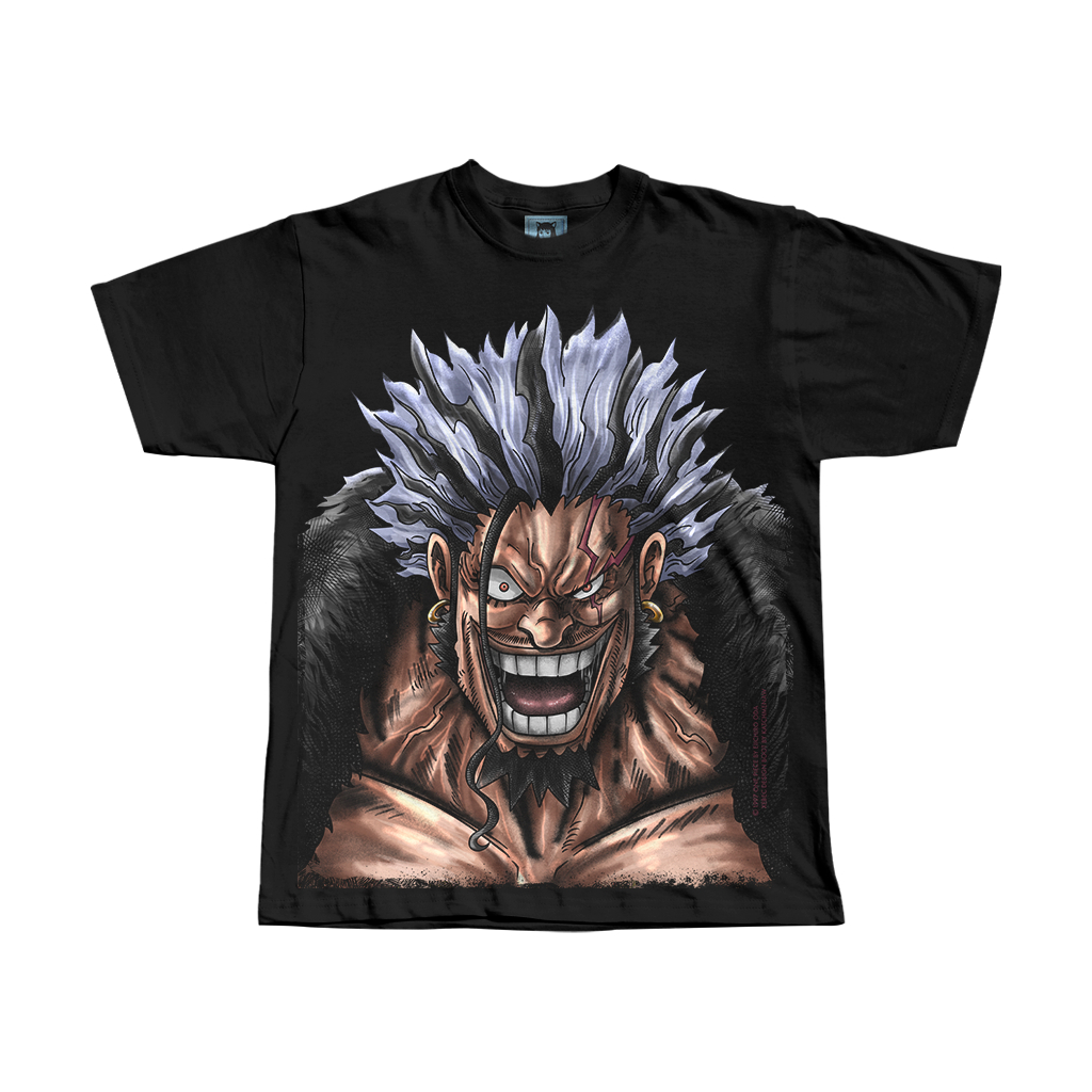 Katchmenaw Rocks Pirate One Piece  Anime T-shirt I Kaos Distro Lengan Panjang - KM 079 REG ROCKS D X