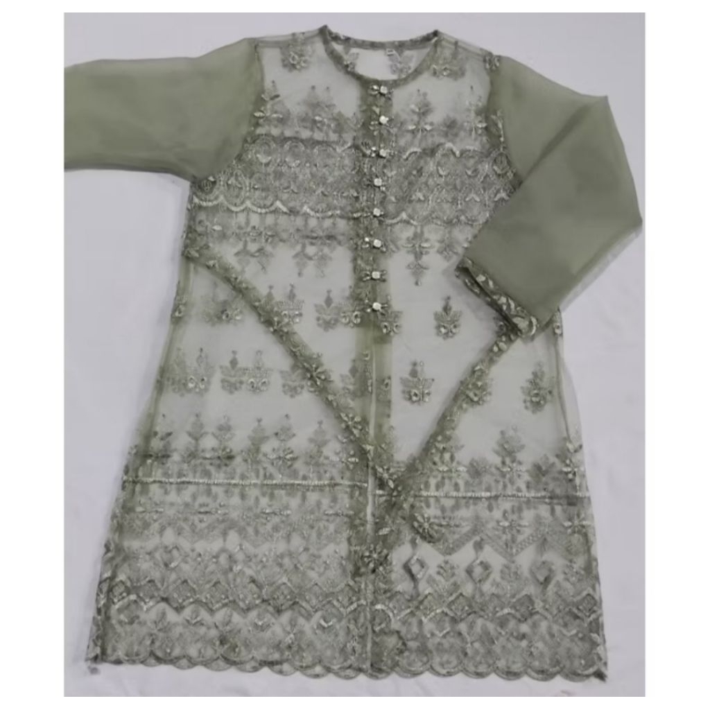 Hadju tunik brokat bordir / atasan wanita / tunik bordir / baju kondangan