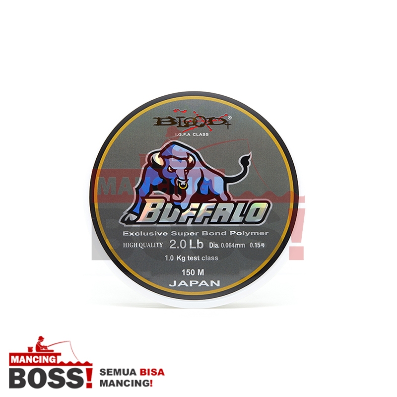 SENAR PANCING BLOOD BUFFALO 15OM HIJAU LEMBUT DAN MUDAH TENGGELAM