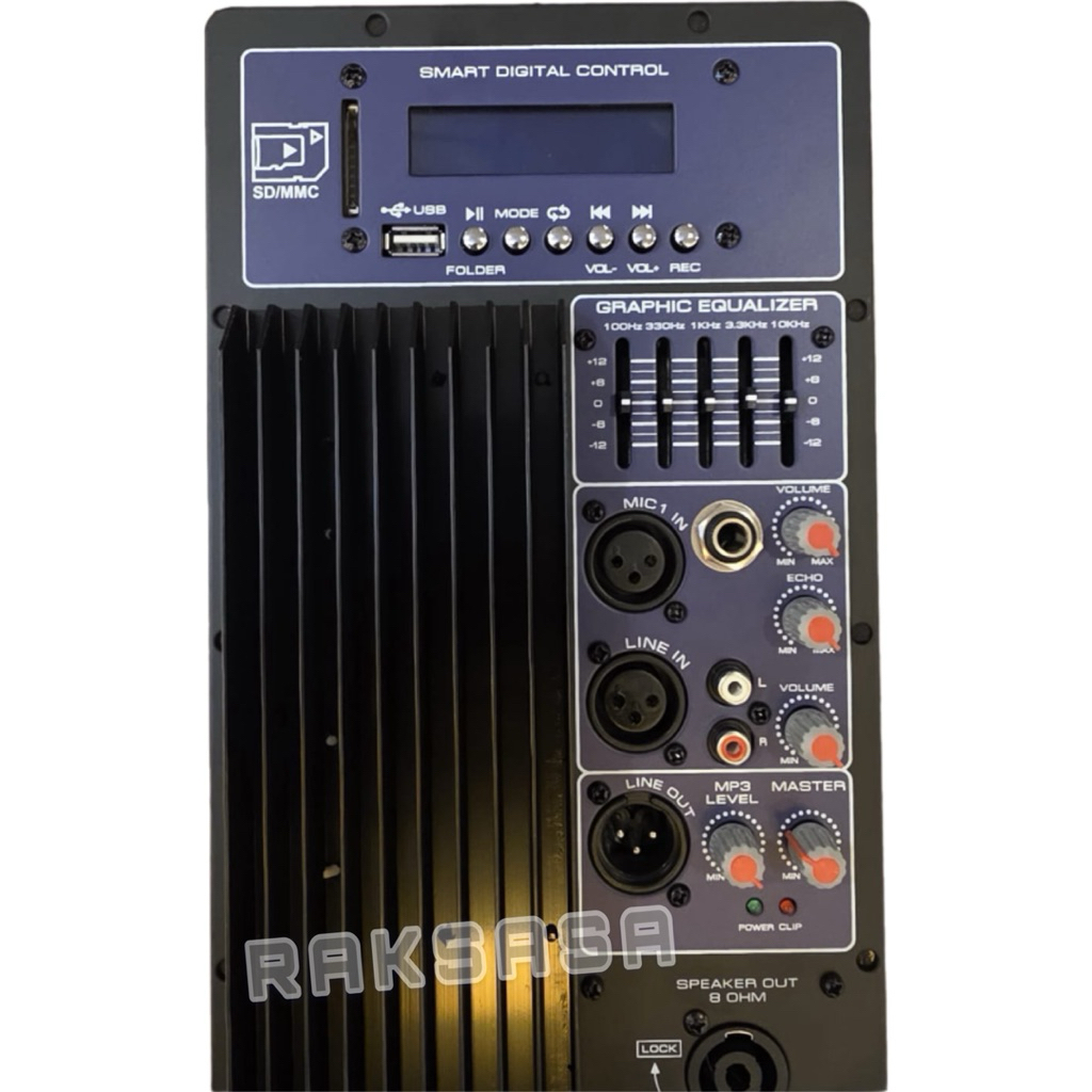 Power kit Apollo Ungu Mesin speaker active usb sd Bluetooth dan EQUALISER