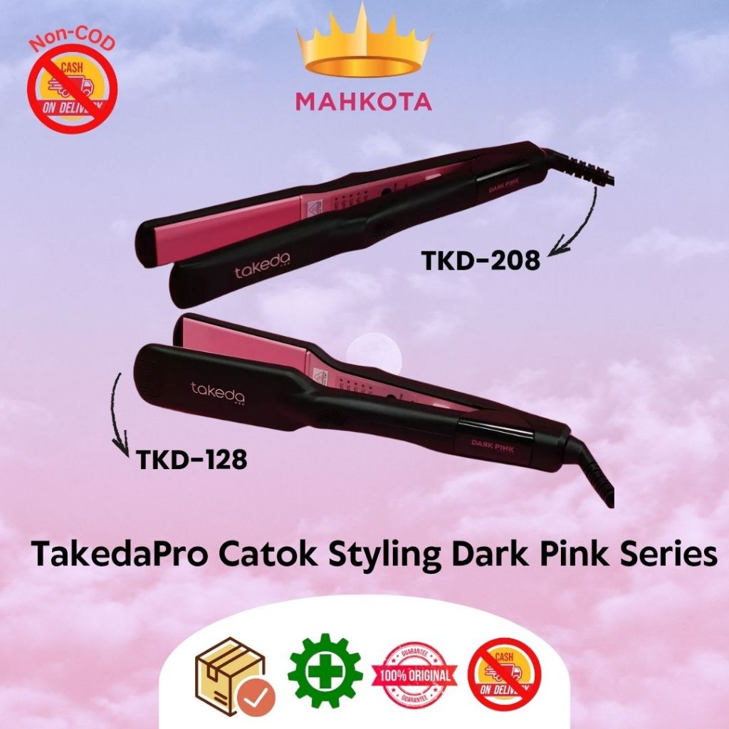 **Mahkotacosmetik** TakedaPro Catok Styling Dark Pink Series (TKD-208 / TKD-128)