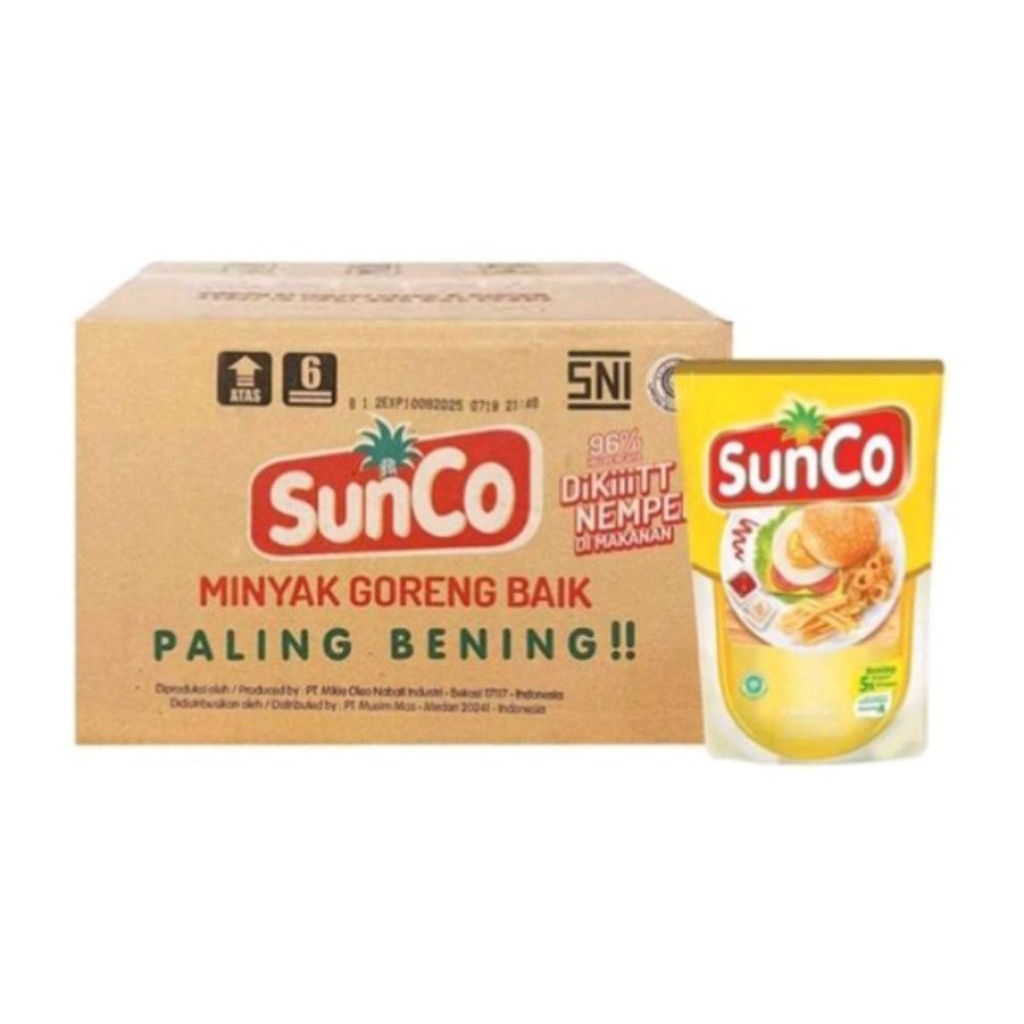 MINYAK GORENG SUNCO 1 DUS 2 LITERAN