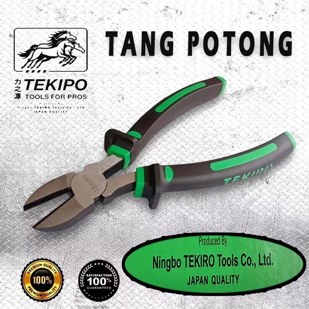 TEKIRO/TEKIPO Tang Potong 4.5"-6"-8" Inch Tang Kabel Knip Diagonal Cutting Plier tekiro