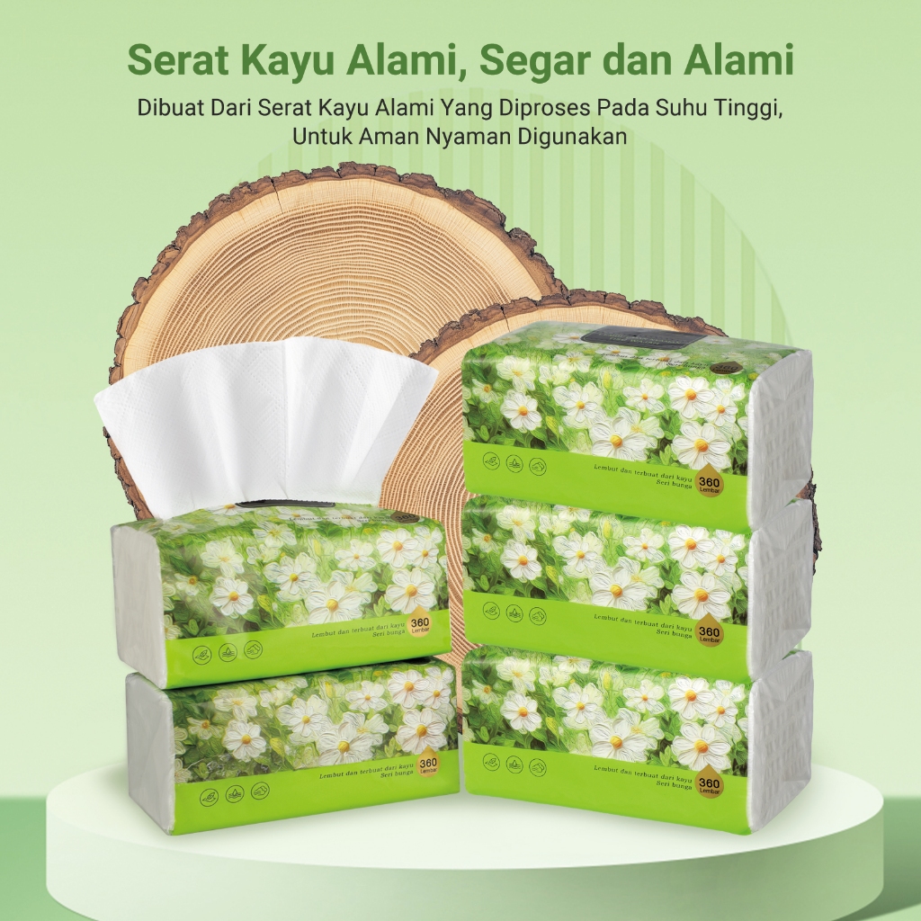 Yasmine TISU 360 helai 3 ply Soft Facial Tissue kertas tisu tebal gratis ongkir bisa cod tisu kering