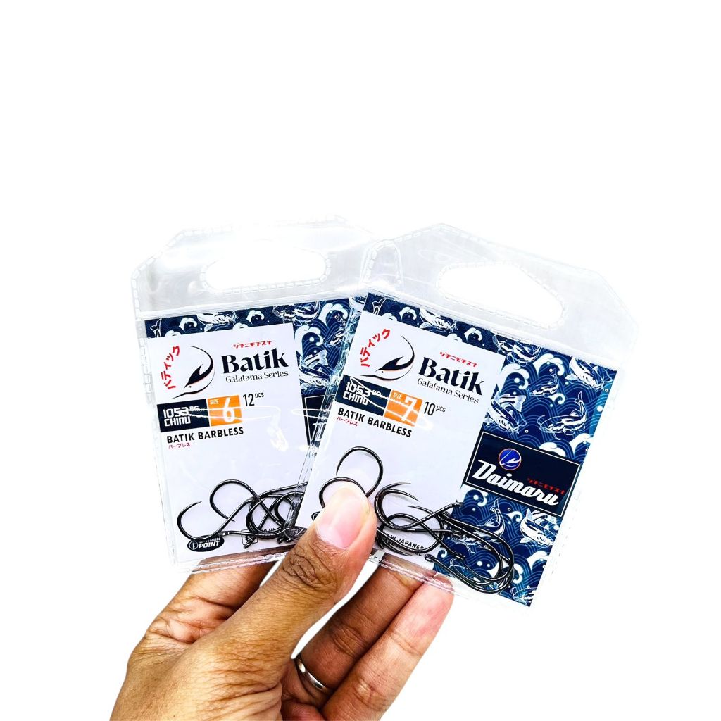 Kail Pancing Daimaru Batik Barbles Galatama Chinu No 6 & 7 Tanpa Ruit Terbaru Super Kuat dan Tajam