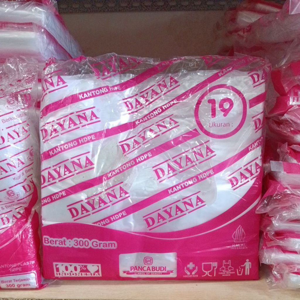 Kantong Plastik HD Bening ROYAL 19 @300gr
