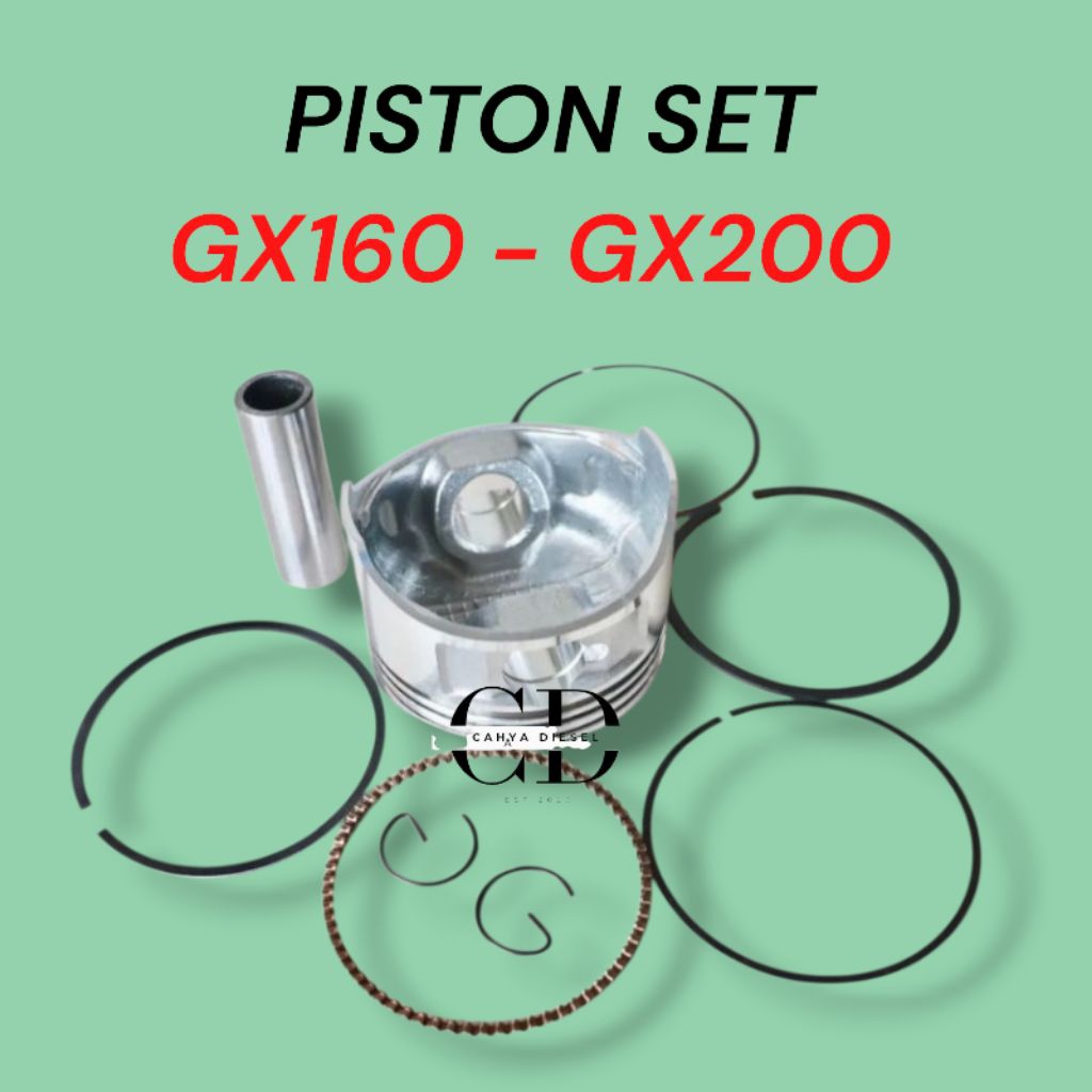Piston Kit Set Assy GX160 GX200 / Piston Kumplit Mesin Engine GX160 GX200
