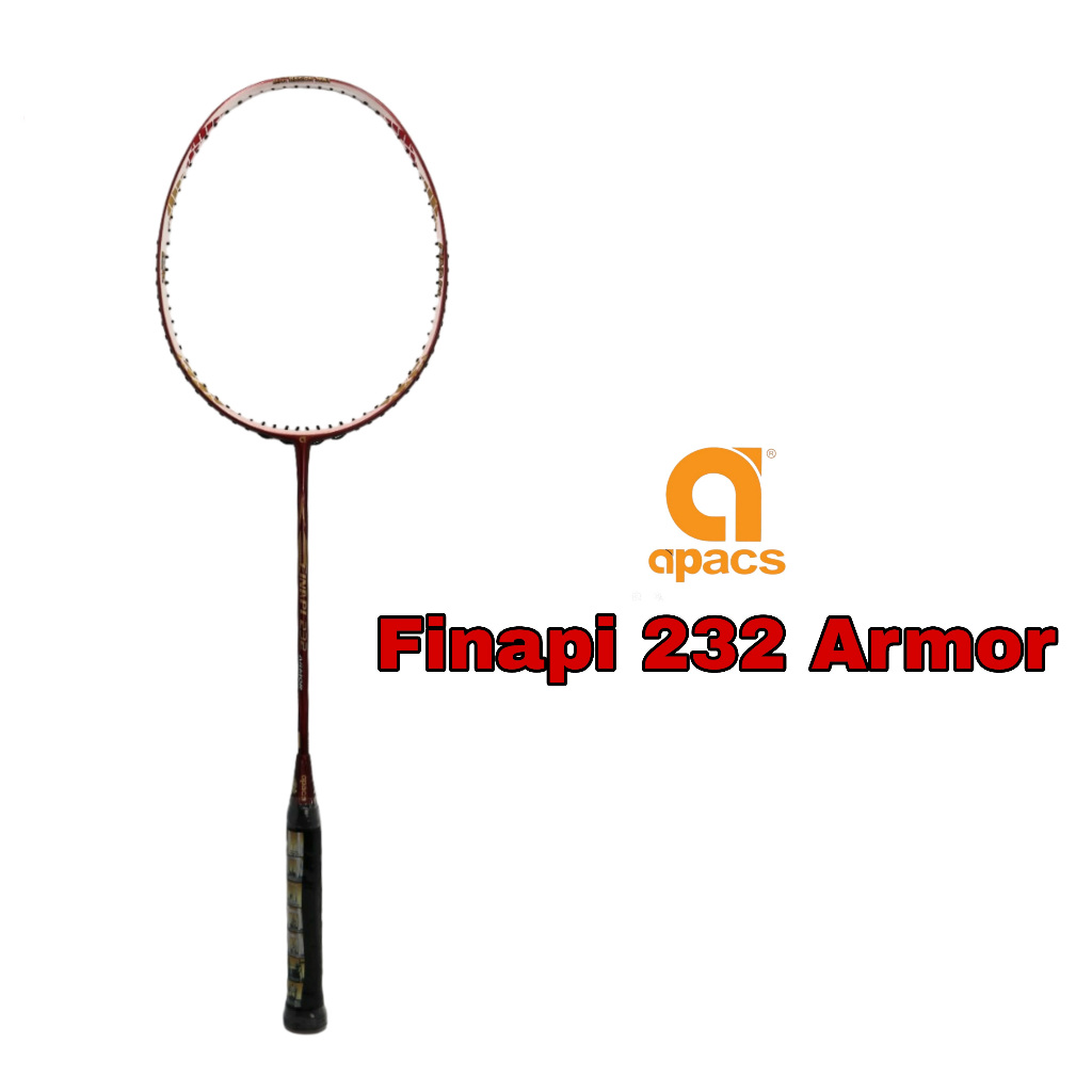 Raket Badminton Original Apacs Finapi 232 Armor Bonus Senar
