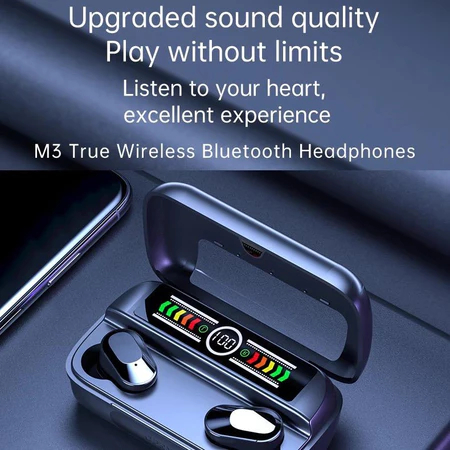 2025 NEW TWS M20pro/M10/F9/M28/M90/M19/X15 Headset Bluetooth  Earphone Powerbank 3800mAh powerbank 2