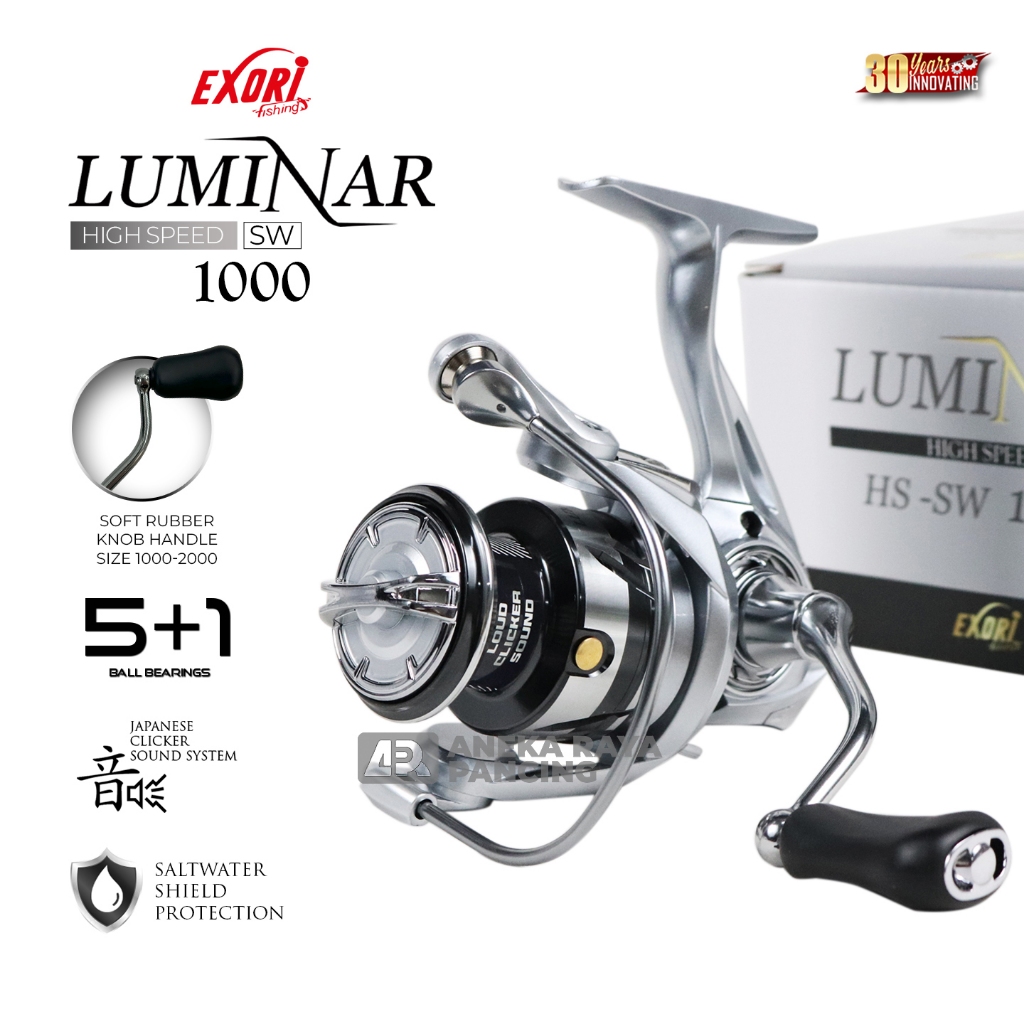 RIL EXORI LUMINAR HS-SW 1000-6000 / Ril Spinning Saltwater / Ril Power handle / Ril Kuat Murah Berku
