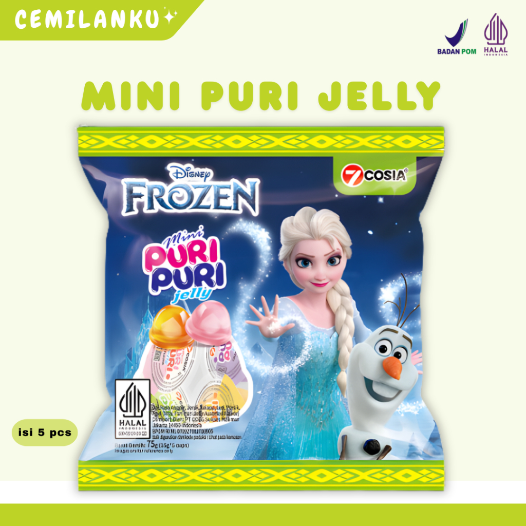 7COSIA Jelly Agar Diney Frozen Jelly Cup Isi 5 Pcs Mix