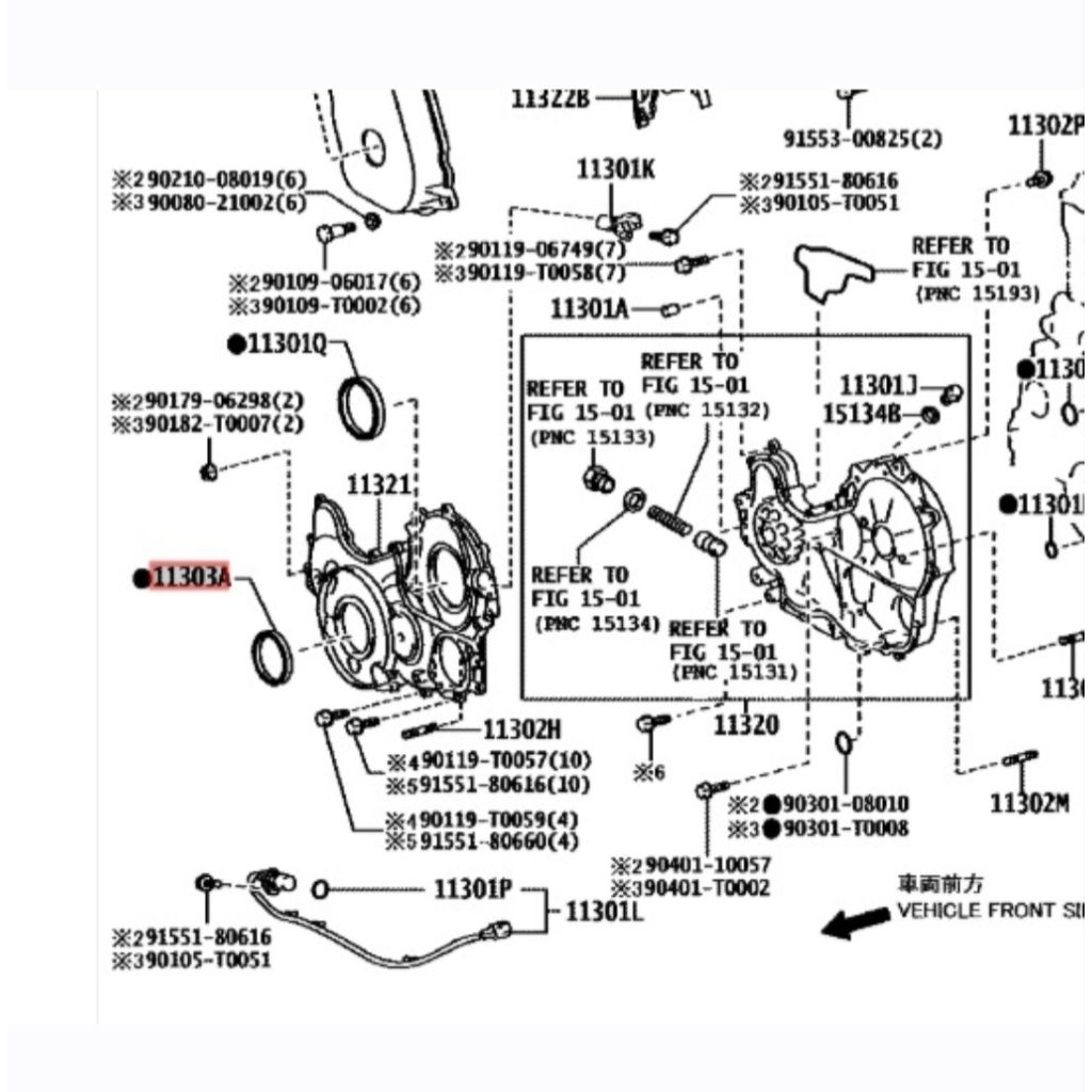 seal kruk as depan Hiace Commuter 2KD 90311-50051 90311-T0054