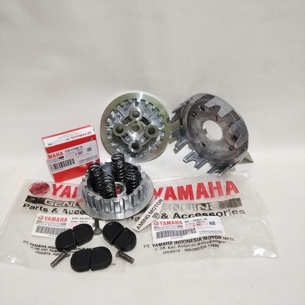 RUMAH KOPLING+ALKOP KOPLING+PER KOPLING+KARET KOPLING YAMAHA FIZR JUPITER ROBOT FORCE (1FD)