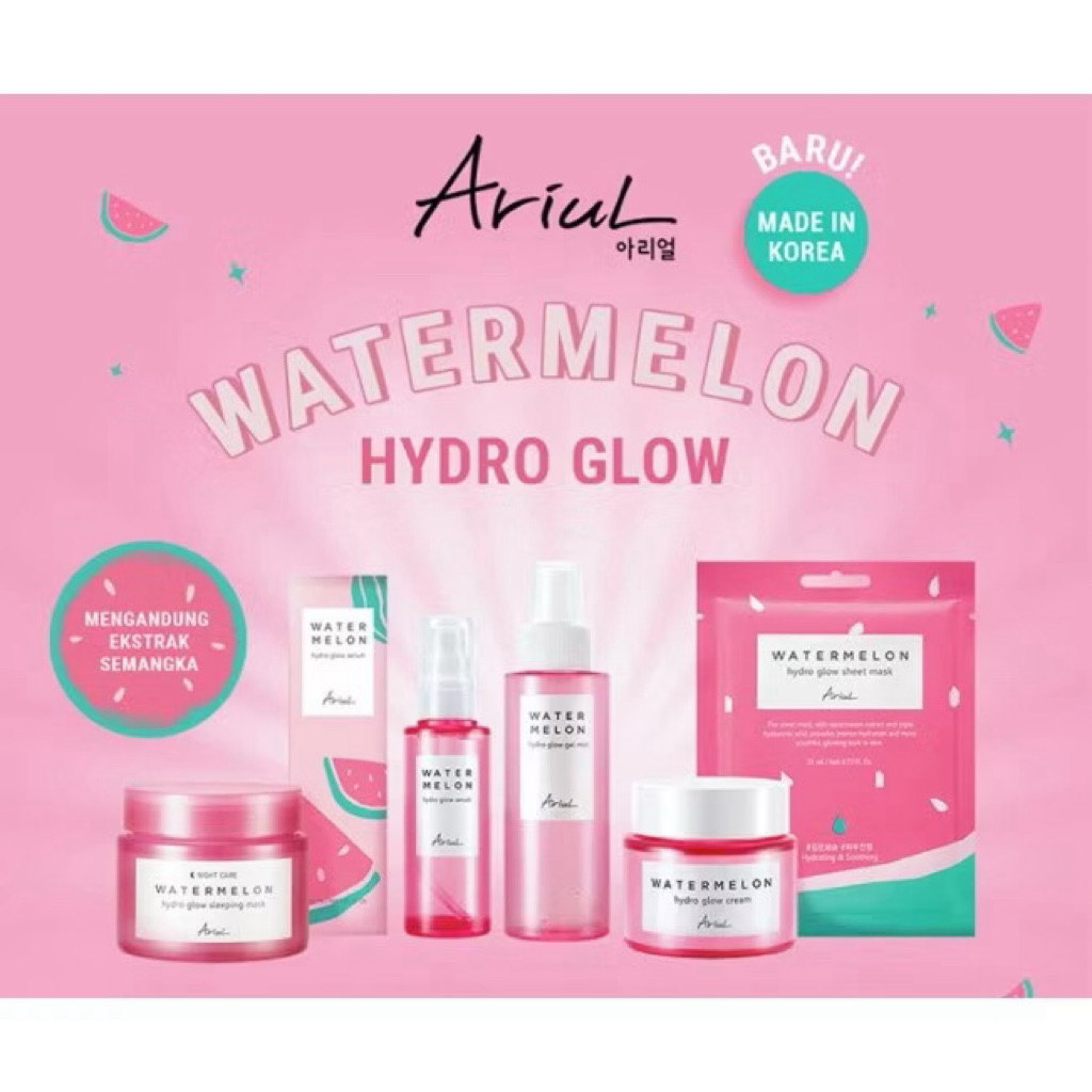 ARIUL Hydro Glow Watermelon Serum - Cream - Sleeping Mask