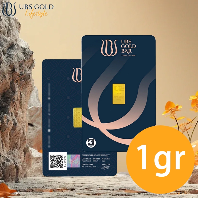 Logam Mulia UBS 1 Gram Emas Batangan 24K gold