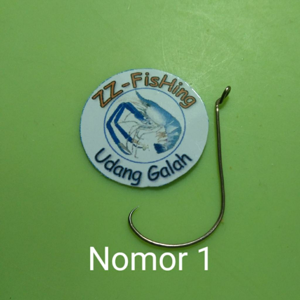 mata kail udang galah, mata pancing udang galah super tajam(homemade) no 1(isi 8)